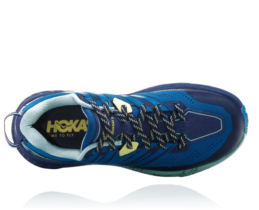 Trail Shoes Womens - Hoka One One Speedgoat 3 - Blue - BYXMELC-13